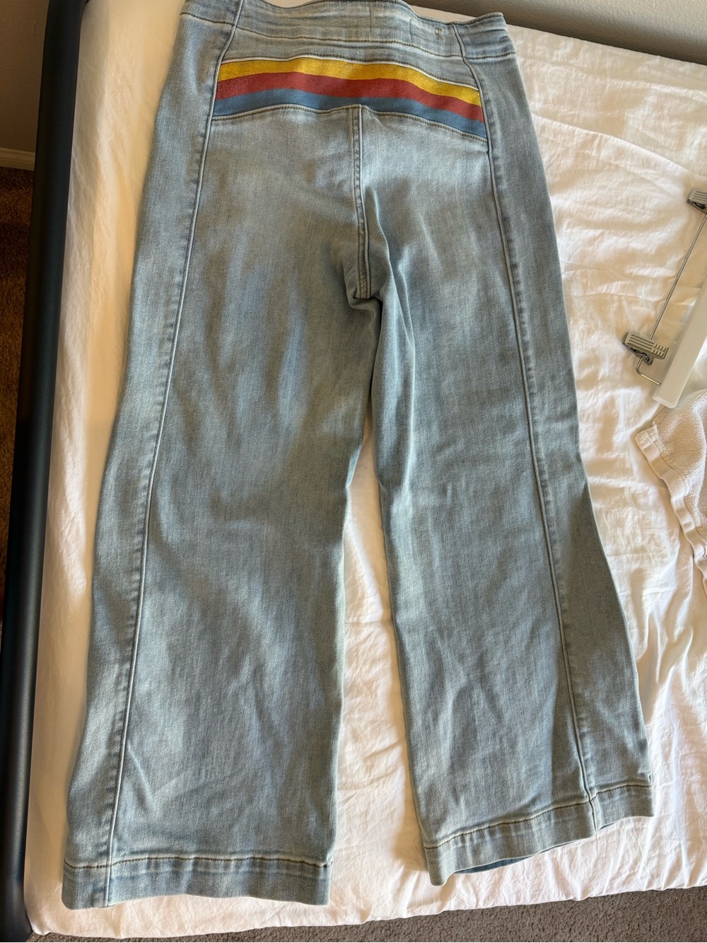 Pilcro Wide-Leg Light Blue Women's Jeans - Picture 5 of 11